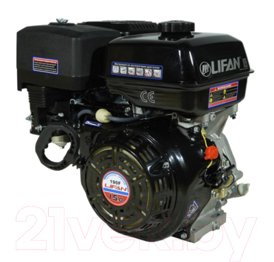 Двигатель бензиновый Lifan 190F D25 3А (Без глушителя)