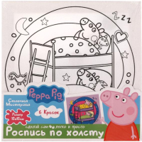 

Набор для творчества MultiArt, Свинка Пеппа / 100CANV15X15-PP1