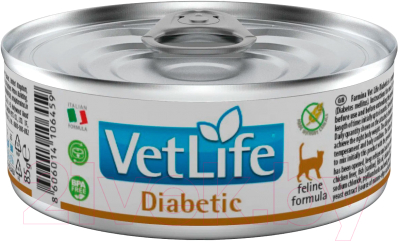 Влажный корм для кошек Farmina Vet Life Natural Diet Cat Diabetic (85г)