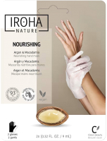 Маска-перчатки для рук Iroha Nature Nourishing Argan & Macadamia Nourishing Hand Mask - 