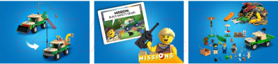 Конструктор Lego City Миссии по спасению диких животных 60353