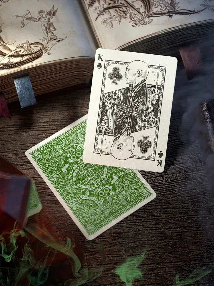 Игральные карты Theory 11 Harry Potter Deck - Green. Slytherin / T1157 — фото 3