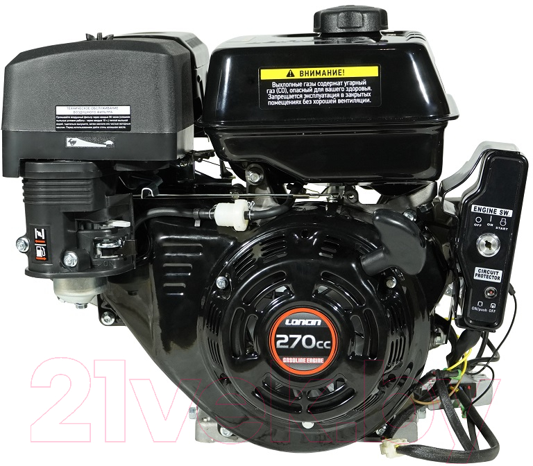 Двигатель бензиновый Loncin G270FD D25 5А A Type