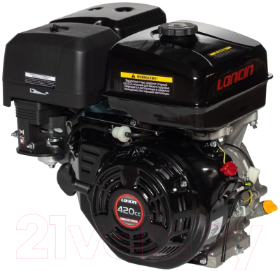 Двигатель бензиновый Loncin G420F D25.4 (I Type)