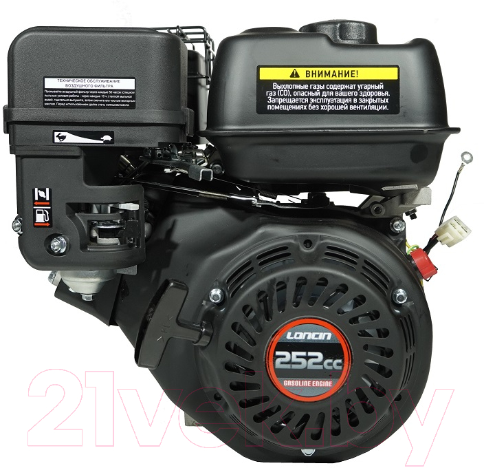 Двигатель бензиновый Loncin LC175F-2 5А D19 R Type