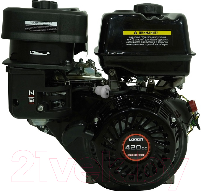 Двигатель бензиновый Loncin G420FA D25 A Type