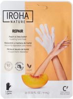 Маска-перчатки для рук Iroha Nature Repair Peach & Shea Butter Repairing Hand Mask - 