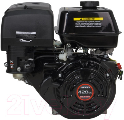 Двигатель бензиновый Loncin G420FD Конусный вал 105.95мм L Type