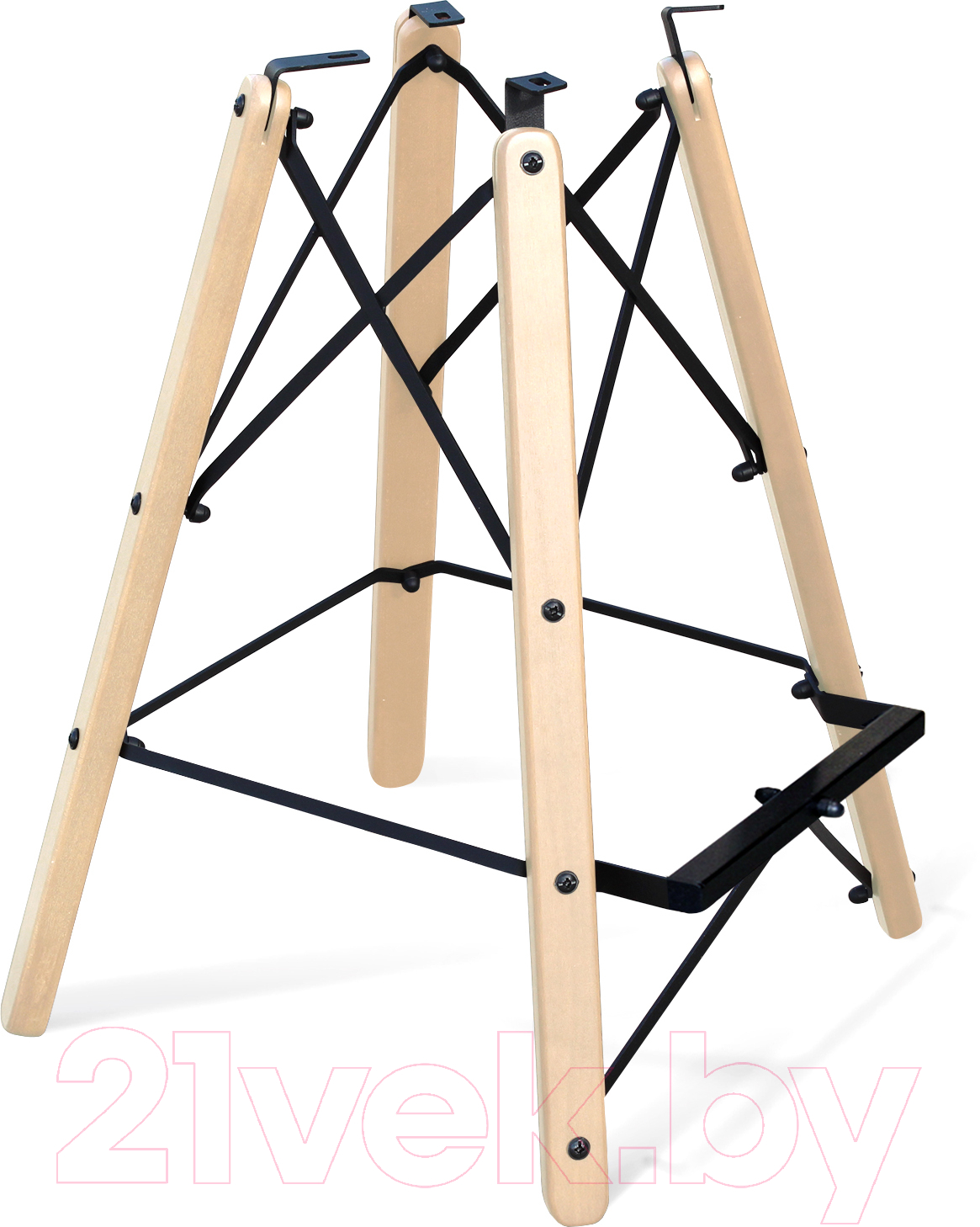 Стул барный Sheffilton SHT-ST38/S80-1 (альпийский бирюзовый/прозрачный лак/черный) — фото 5