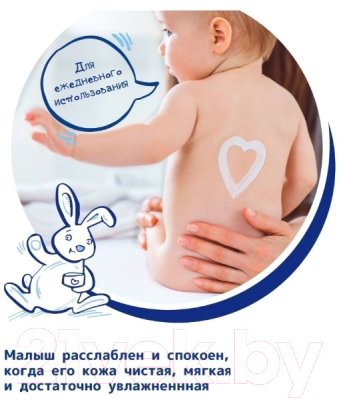 Молочко для тела детское Sanosan Увлажняющее с пантенолом / 40891080 (200мл)