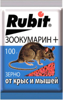 

Средство для борьбы с вредителями Rubit, Зерно. Зоокумарин+