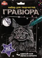 

Гравюра MultiArt, Кот / SCRATCHART-SLV-CAT1