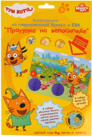 

Набор для творчества MultiArt, Три кота. Аппликация из гофрированной бумаги и ЭВА / 207-TC3