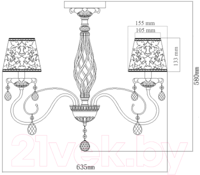 Люстра MW light Августина 419010805