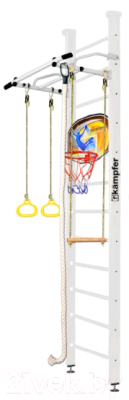 Детский спортивный комплекс Kampfer Helena Wall Basketball Shield (3м, жемчужный/белый антик)