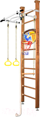 Детский спортивный комплекс Kampfer Helena Ceiling Basketball Shield (стандарт, ореховый/белый антик)