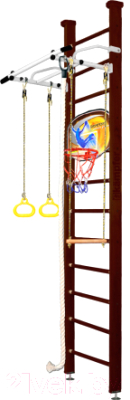 Детский спортивный комплекс Kampfer Helena Ceiling Basketball Shield (3м, шоколадный/белый антик)