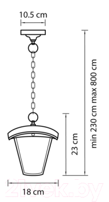 Светильник уличный Lightstar Lampione 375070