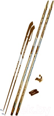 Комплект беговых лыж STC NN75 150/110 (желтый)