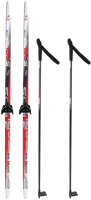 Комплект беговых лыж STC NN75 Step 160/120 (красный) - 