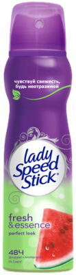 Антиперспирант-спрей Lady Speed Stick Fresh and Essence Perfect Look Арбуз (150мл)