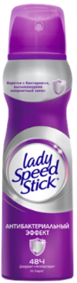 Антиперспирант-спрей Lady Speed Stick Антибактериальный эффект (150мл)