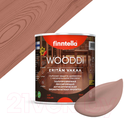 Пропитка для дерева Finntella Wooddi Virolahti / F-29-0-1-FW111 (900мл)