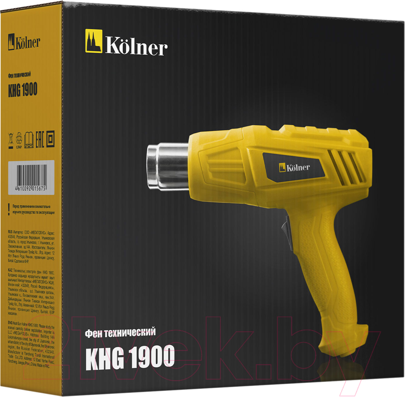 Строительный фен Kolner KHG 1900