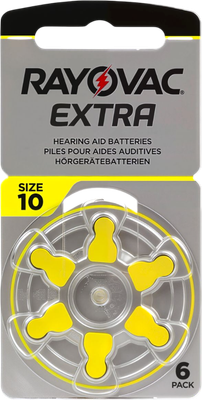 

Комплект батареек, Extra 10 PR70 для слуховых аппаратов