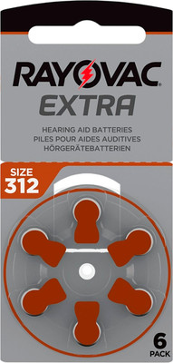 

Комплект батареек, Extra 312 PR41 для слуховых аппаратов