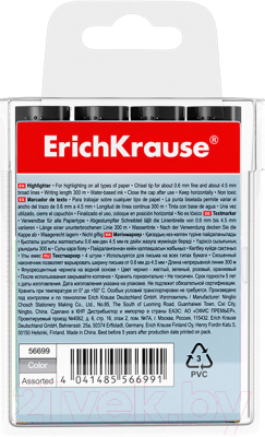 Набор маркеров Erich Krause Visioline V-17 Mini / 56699 (4шт)
