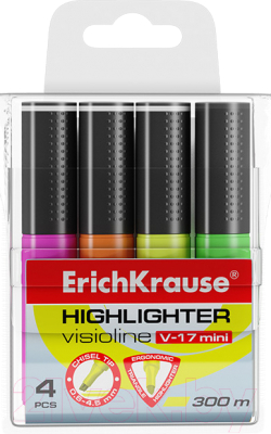 Набор маркеров Erich Krause Visioline V-17 Mini / 56699 (4шт)