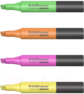 Набор маркеров Erich Krause Visioline V-17 Mini / 56699 (4шт)