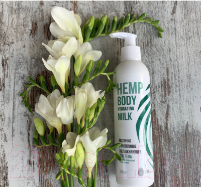 Молочко для тела 1753 Cosmetics Hemp Body Hydrating Milk Конопляное Увлажняющее (250мл)