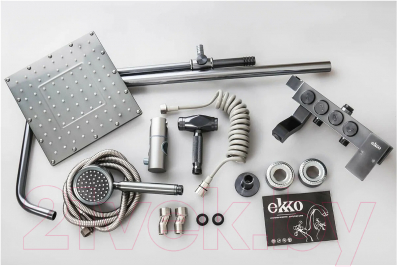 Душевая система Ekko E2406-21 (темно-серый)