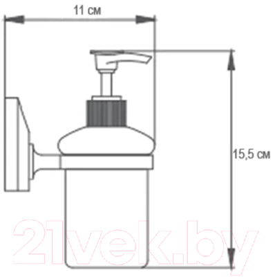 Дозатор для жидкого мыла Ekko E1527
