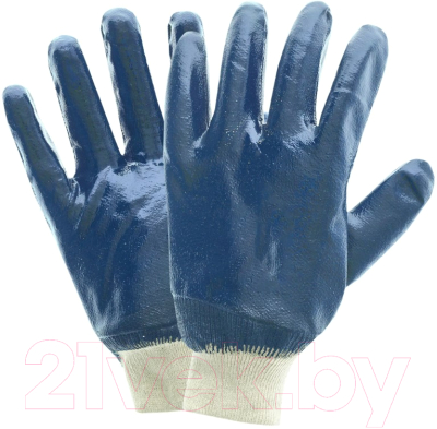 Перчатки защитные Kronex Soft Маслобензостойкие Нитриловое покрытие резинка / PER-0031