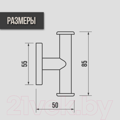 Крючок для ванной Ekko E1405-2