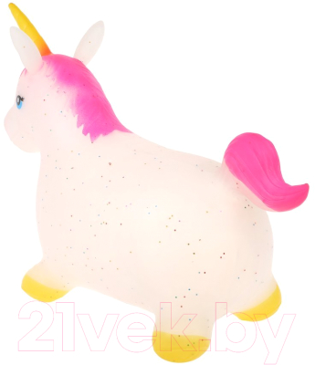 Игрушка-прыгун Moby Kids Единорог с блестками / 802077 (розовый)