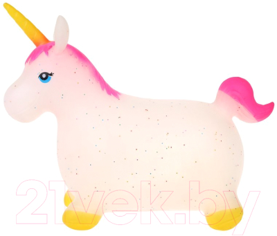 Игрушка-прыгун Moby Kids Единорог с блестками / 802077 (розовый)