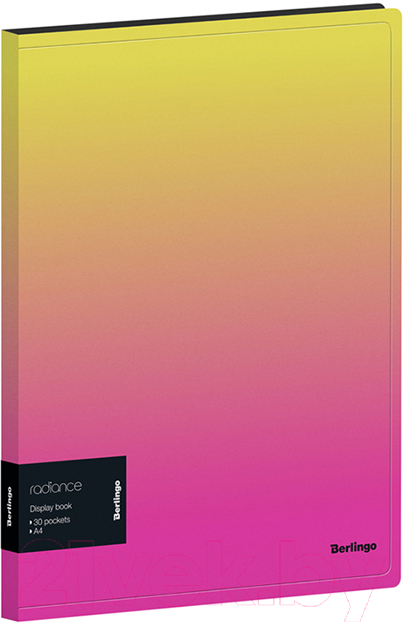 Папка для бумаг Berlingo Radiance / DB4_30001 (желтый/розовый)