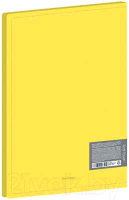 Папка для бумаг Berlingo Soft Touch / DB4_30984 (желтый)