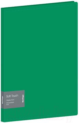Папка для бумаг Berlingo Soft Touch / DB4_30983 (зеленый)