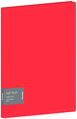 Папка для бумаг Berlingo Soft Touch / DB4_30982 (красный)