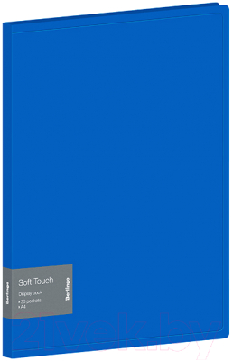 Папка для бумаг Berlingo Soft Touch / DB4_30981 (синий)