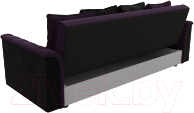 Диван Mebelico Сиеста 339 (велюр фиолетовый/черный)