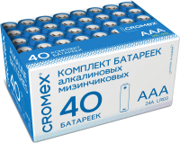 Комплект батареек Cromex Alkaline. Ааа LR03 24А / 455596 (40шт) - 