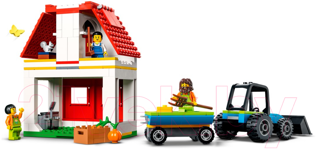 Конструктор Lego City Ферма и амбар с животными 60346