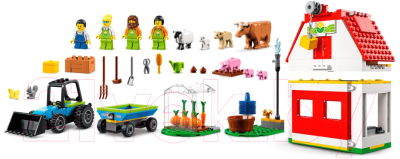 Конструктор Lego City Ферма и амбар с животными 60346