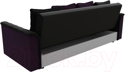 Диван Mebelico Сиеста 339 (велюр черный/фиолетовый)